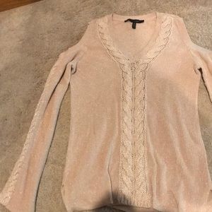 White House Black Market cold shoulder sweater